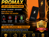 Thay Pin iPhone 17 Pro Max Tại Trảng Bom | Chính Hãng, Lấy Liền