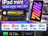 iPad mini 6 sử dụng bao lâu mới cạn pin? Pin dùng được mấy giờ?