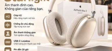 AirPods Max 2 Starlight chính hãng giá tốt tại trang bom  