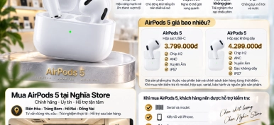 AirPods 5: Đánh giá tính năng, hiệu năng và giá bán 2026  