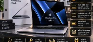 MacBook Pro 14 inch: Hiệu năng mạnh, đáng mua tại Nghĩa STORE