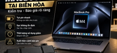 Thay Pin MacBook Pro M4 Biên Hòa Uy Tín, Kiểm Tra Trước Khi Thay