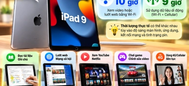 Pin iPad 9 dùng được bao lâu? Thời lượng thực tế và cách kiểm tra