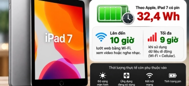 Pin iPad 7 dùng được bao lâu? Dấu hiệu chai pin cần thay