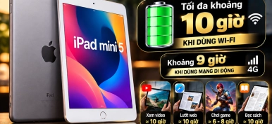 Pin iPad mini 5 dùng được bao lâu? Dấu hiệu chai pin cần biết