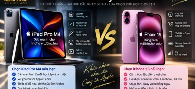 iPad Pro M4 và iPhone 16 nên mua máy nào? So sánh chi tiết