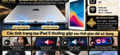 Thay loa iPad 5 chính hãng, âm thanh rõ nét tại Nghĩa Store