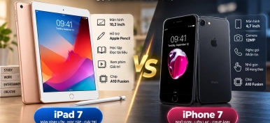 iPad 7 và iPhone 7: Nên mua máy nào? So sánh chi tiết 2026