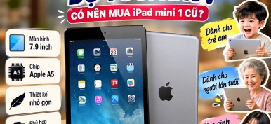 iPad mini 1 phù hợp với độ tuổi nào? Có nên mua iPad mini 1 cũ?