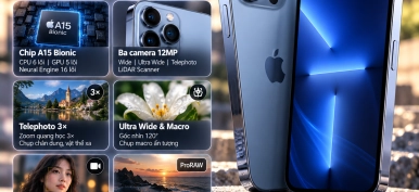 iPhone 13 Pro có gì nổi bật? Màn hình 120Hz, chip A15 và camera 3×